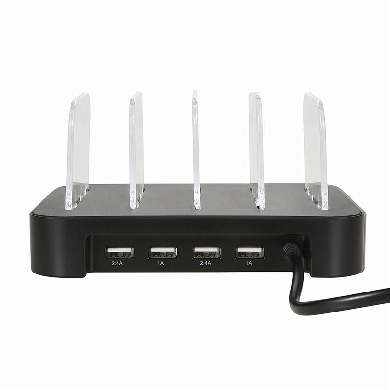 Fast Charge Docking Station 4 Port USB Charger