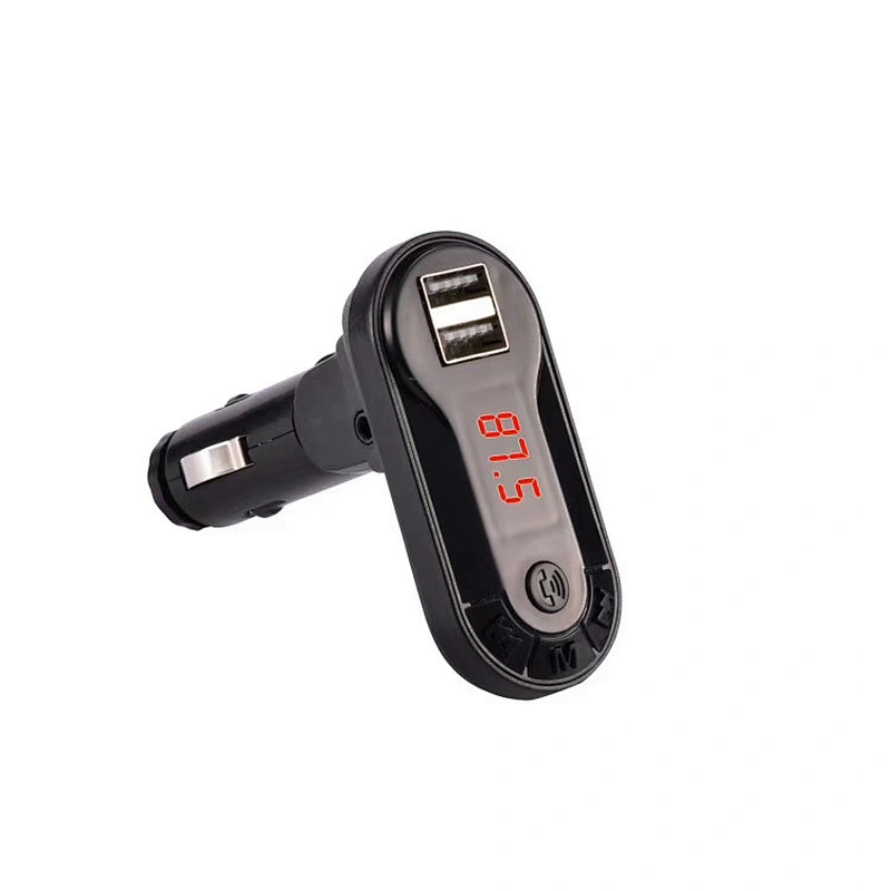 BT Handsfree MP3 Player car Kit dual usb Car FM Transmitter With USB Port