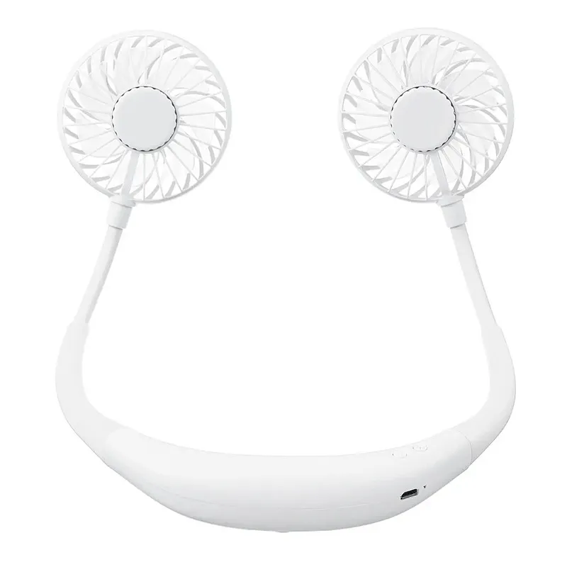 Hands Free Neckband Sports Fan Portable Rechargeable Usb Electric Battery Lazy Hanging Band Neck Fan