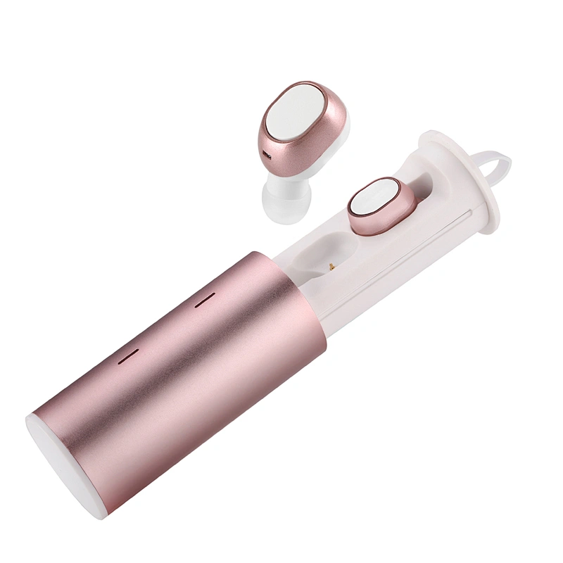TWS 5.0 Push-pull Truly Wireless Earbuds Built In Mic Bluetooth Aluminum Alloy Headphones