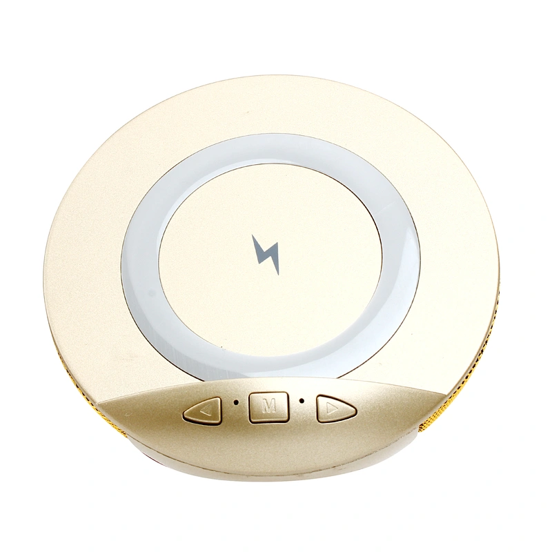 Circular Multifunctional Bluetooth Phone Stand Portable Fabric Wireless Charge Speaker