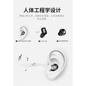 Mini TWS In Ear Earphone Invisible True Wireless Stereo Earbuds With Power Bank