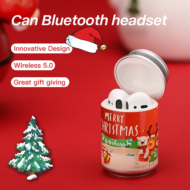 Christmas Gift Coke Designed Earbuds Wireless Headset Cola Ring-pull Cans TWS5.0 Earphones in Tiny Box