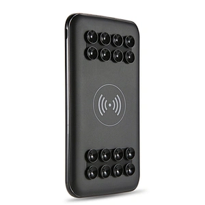 Suction Cup Dual USB Outputs Wireless Charger Power Bank