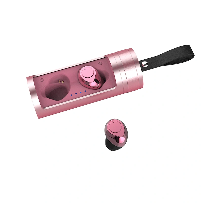 Luxury 5.0 Handsfree True Wireless TWS Earbuds Stereo Bass Bluetooth Rotating Metal Earphone