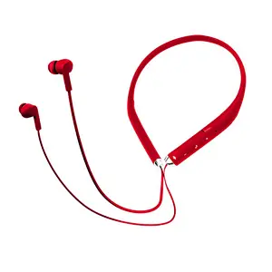 Collar Earphone Neckband Stereo Sport Wireless Headset With Mic Dual Dynamic Headphone
