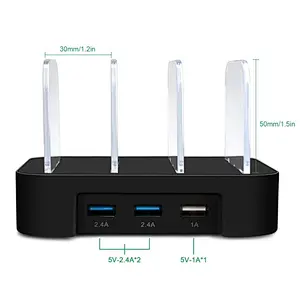 Universal 3 USB Charger Ports Charging Dock Station