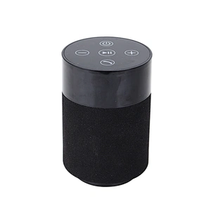 promotion gift portable cylinder bluetooth wireless fabric bt speaker