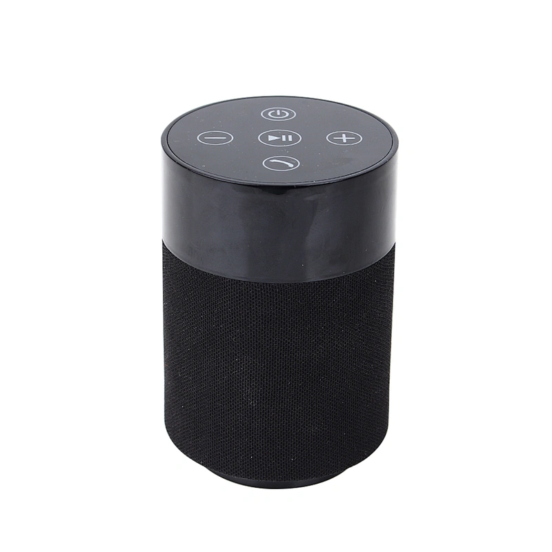 promotion gift portable cylinder bluetooth wireless fabric bt speaker