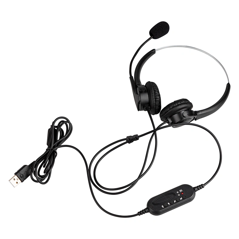 Audio Controls Stereo Computer business headphones usb headset