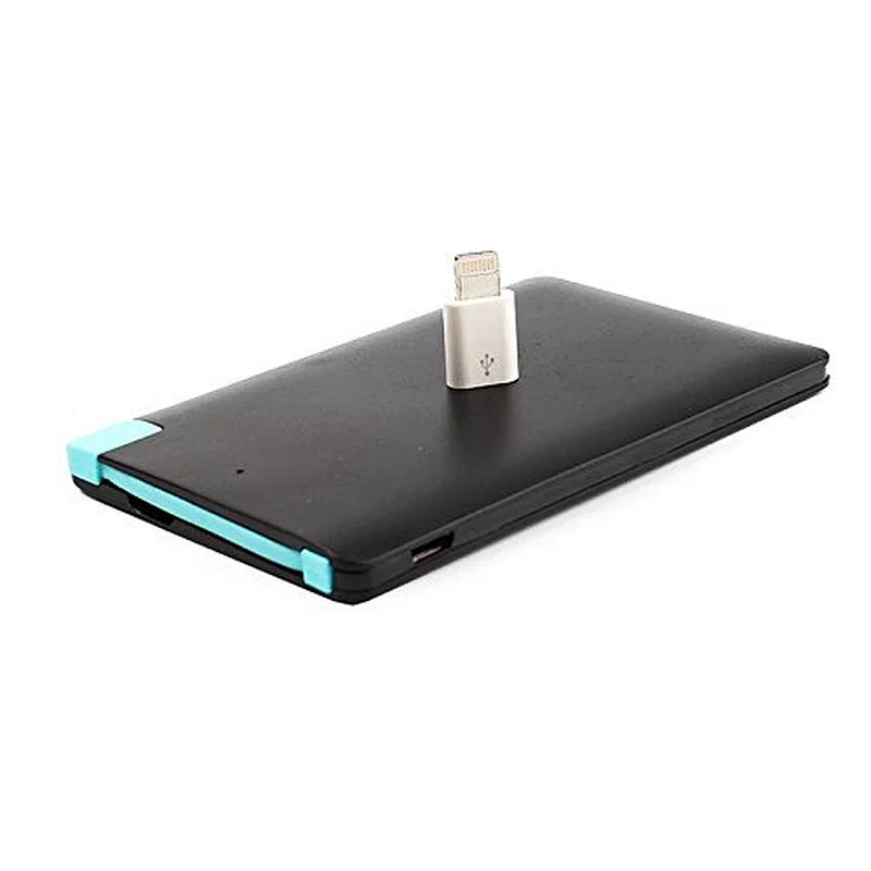 emergency outdoor universal travel rechargeable promotional usb creid card power bank