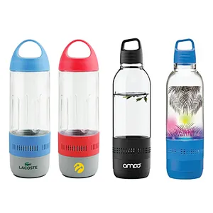 Outdoor Sports Handsfree Plastic USB Rechargeable Portable 400ML Water Bottle Wireless Speaker