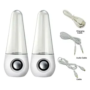 Mini Double Bluetooth Wireless Led Light Fountain Wireless Tower Water Dancing Speaker