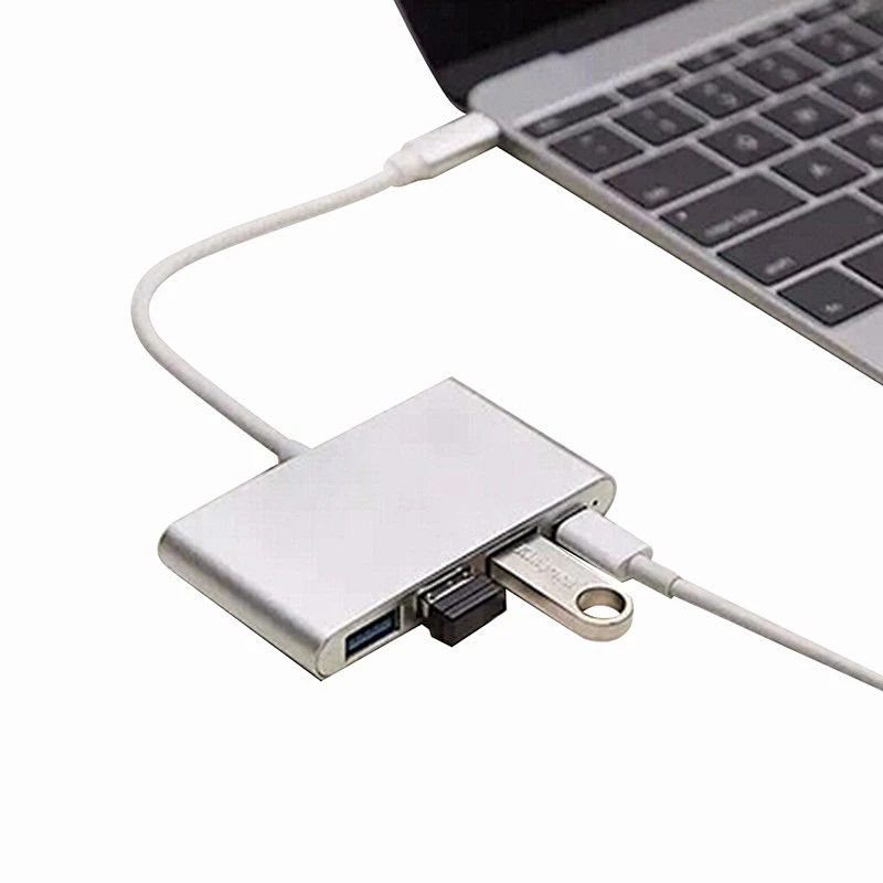 OEM Promotional 3 USB Sync Data Ports  Type C Adapter Charger Adapter 3.0 Usb Hubs Slim For Pc