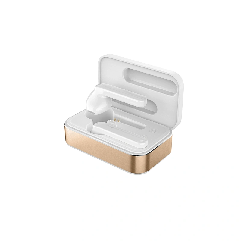 Mini Square Bluetooth TWS Headphone Aluminum Stereo Bass Wireless Earphones