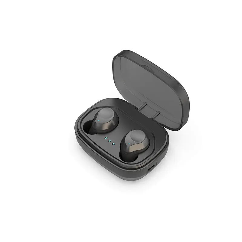BT 5.0 Invisible In Ear Noise Canceling Earphone Stereo Blue Tooth True Mini Wireless TWS