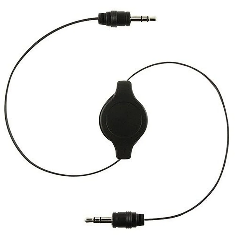 3.5mm jack wired Mp3 dual retractable earphone