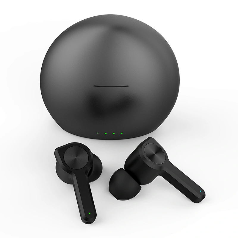 round charge case tws earphones  tws wireless earbud Twins Bluetooths Earbuds