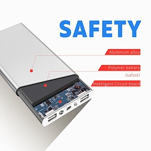 for Iphone for Samsung Two USB Port 10000mah Polymer Battery Power Bank