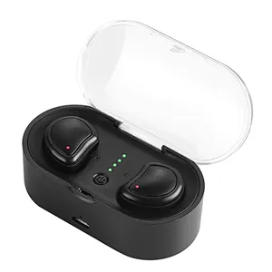 Stereo Noise Canceling Mini Transparent Cover LED True Wireless TWS Earbuds
