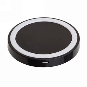 QI standard mini round gift cheap wireless charger