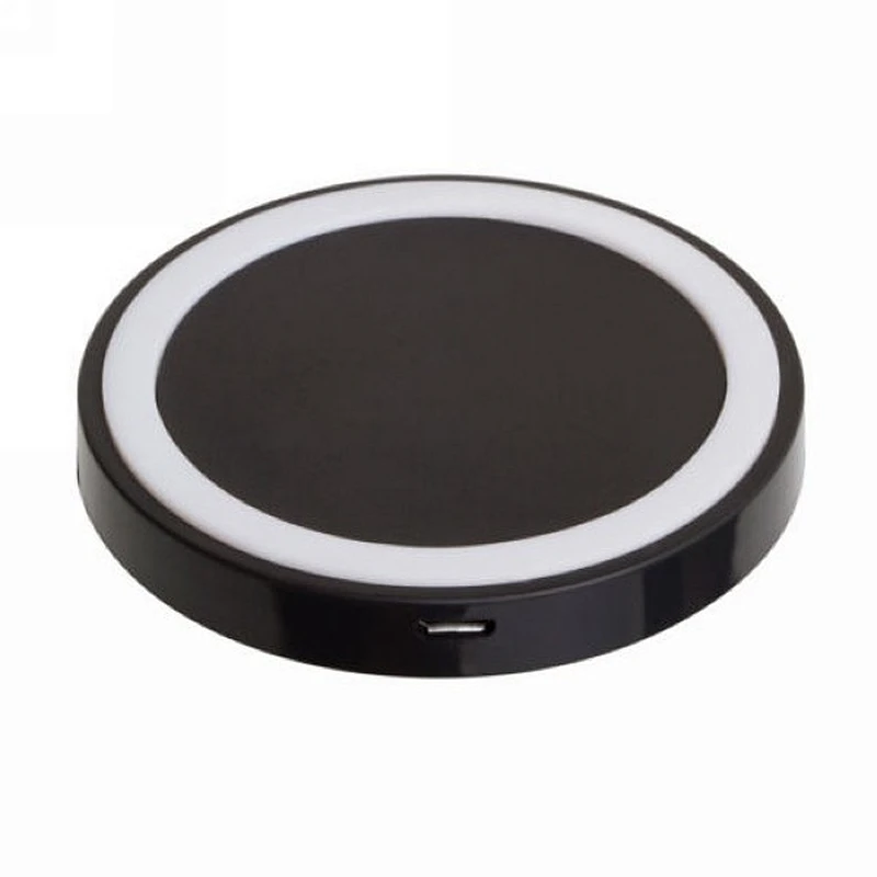 QI standard mini round gift cheap wireless charger