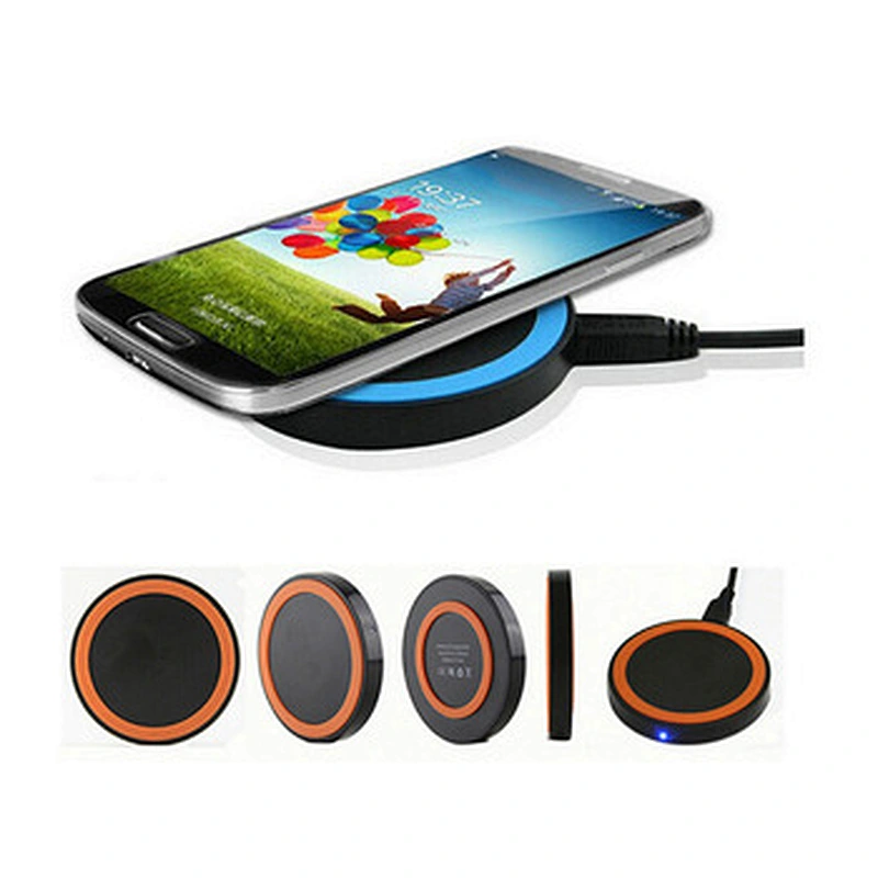 Wholesales round  qi cell phone  fast wireless charger