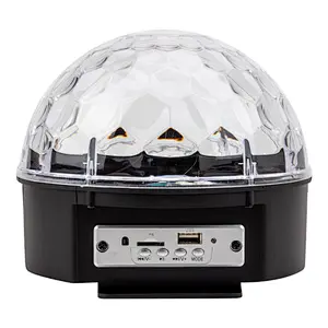 DJ stage stereo sound portable crystal disco ball light wireless blue tooth speaker