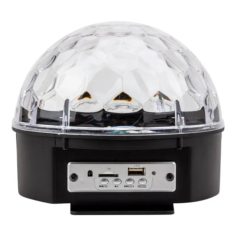 DJ stage stereo sound portable crystal disco ball light wireless blue tooth speaker