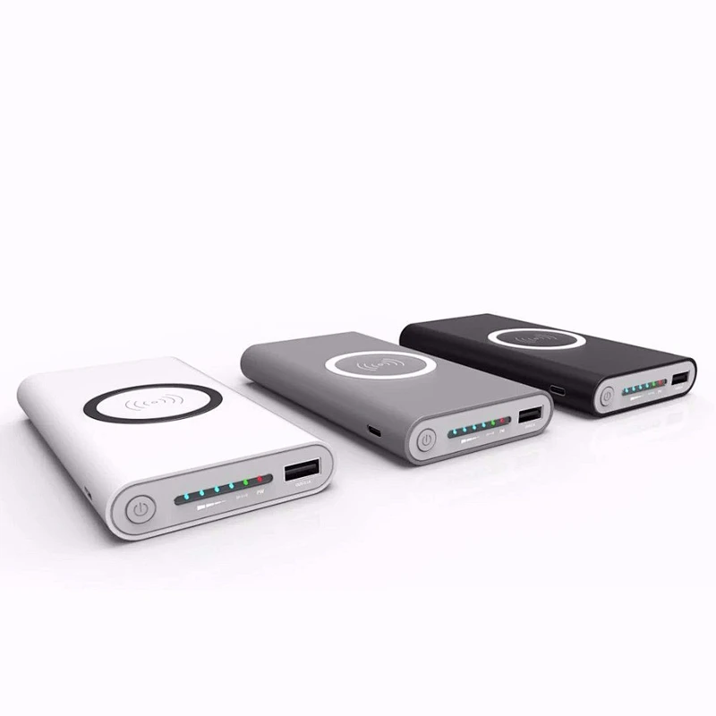 10000mAh portable fast charger qi wireless power bank