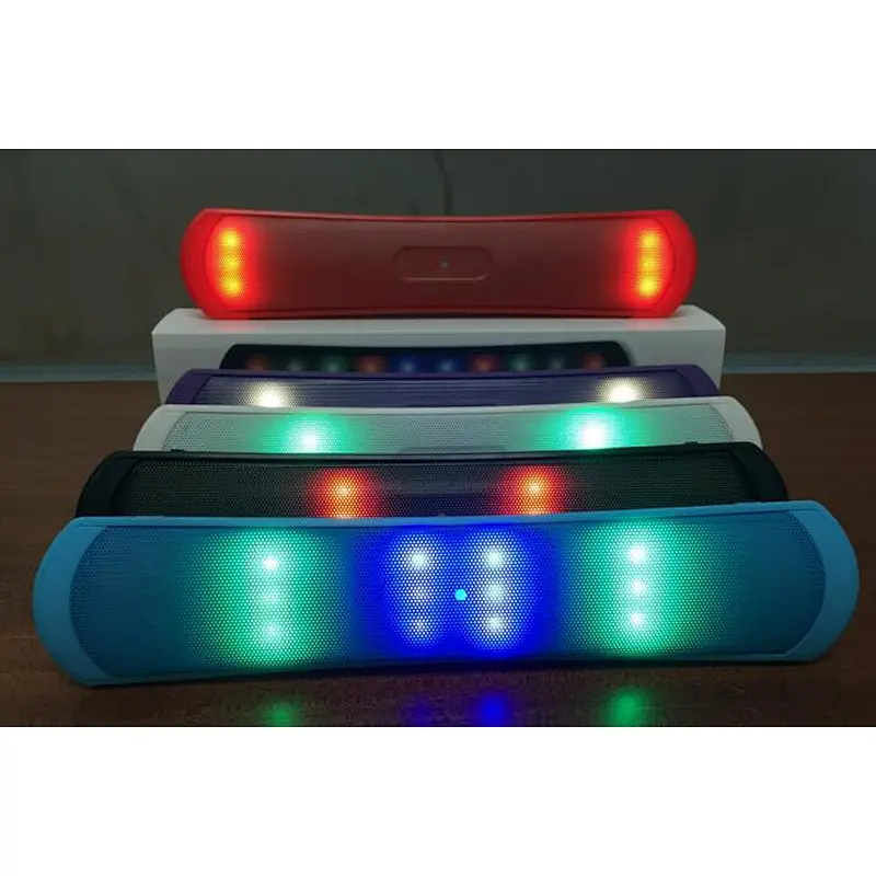 Custom Portable Mini LED Colorful Bass Wireless Speaker