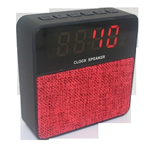 Fabric Mini Wireless Portable Alarm Clock Speaker