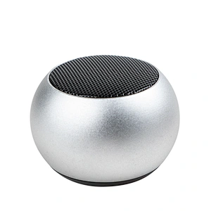 Wholesale OEM Promotion gift Super bass innovative subwoofer computer Mini portable Aluminium Alloy Round wireless Speaker