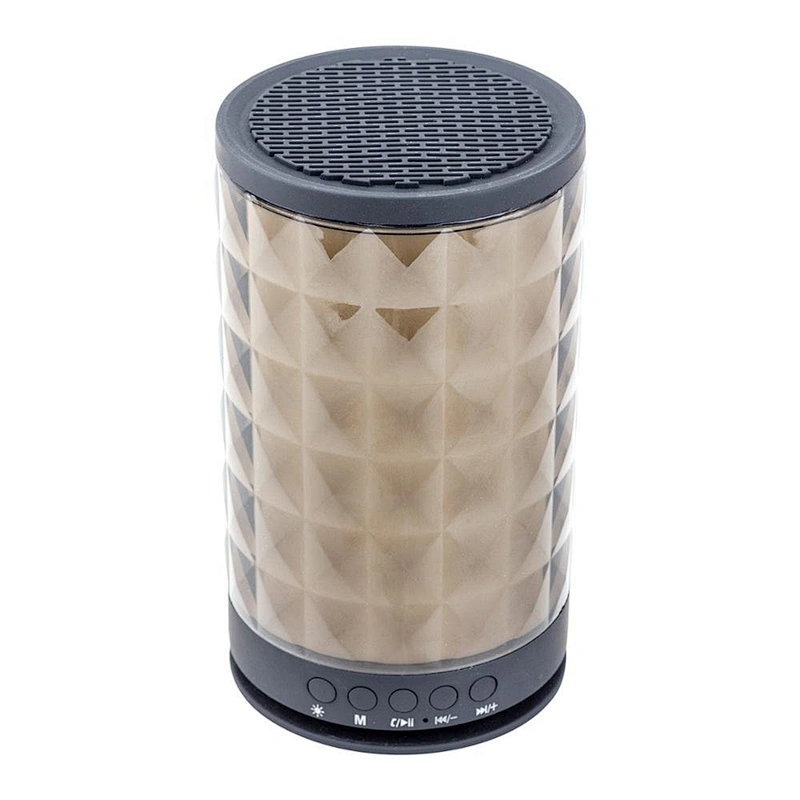 Led Color Changing atmosphere home theater wireless cylindrical bluetooth round diamond Speaker with light
