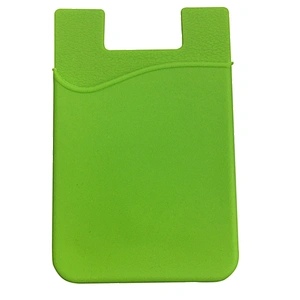 Colorful Rubber Glue Sticky Silicone Phone Card Cover Holder