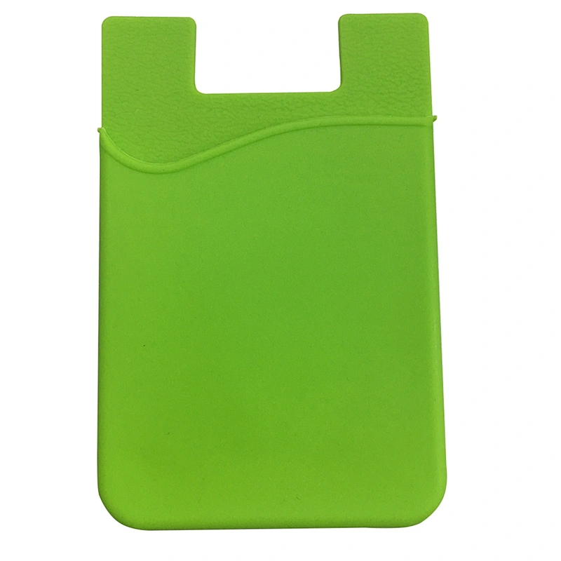 Colorful Rubber Glue Sticky Silicone Phone Card Cover Holder