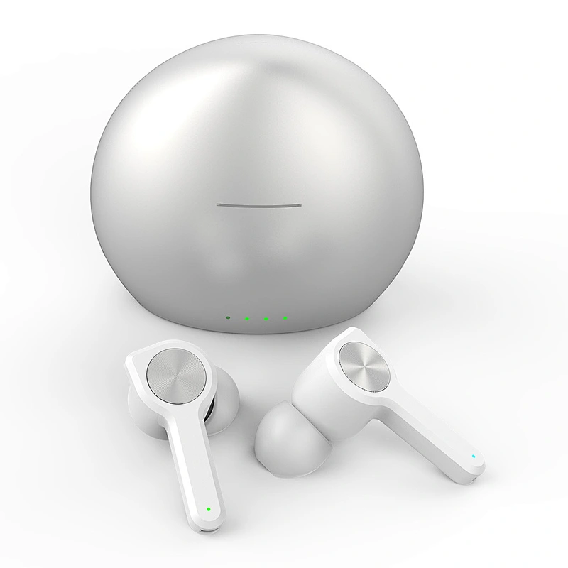 round charge case tws earphones  tws wireless earbud Twins Bluetooths Earbuds