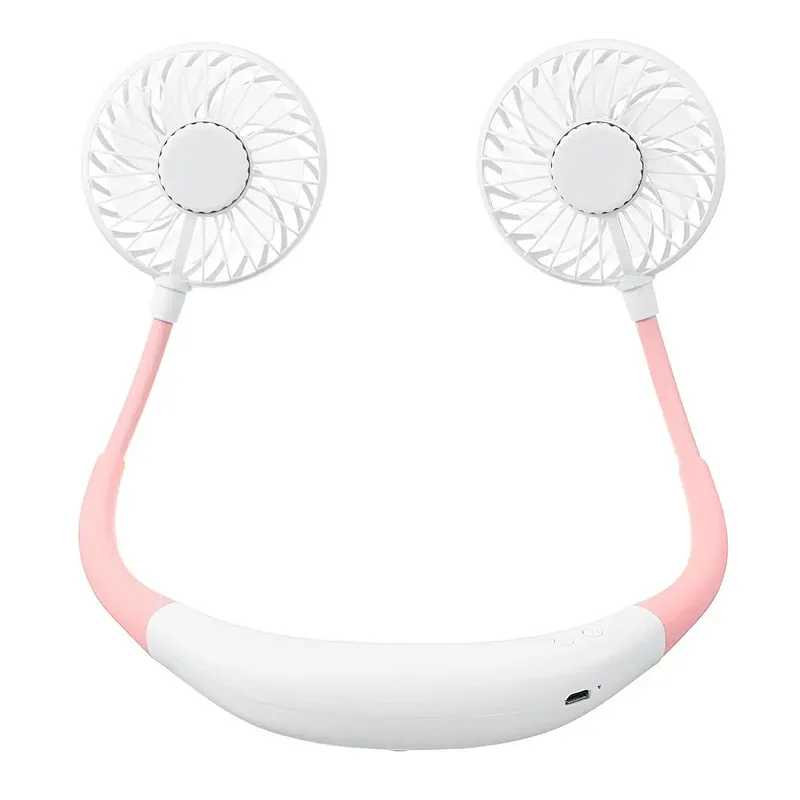 Hands Free Neckband Sports Fan Portable Rechargeable Usb Electric Battery Lazy Hanging Band Neck Fan