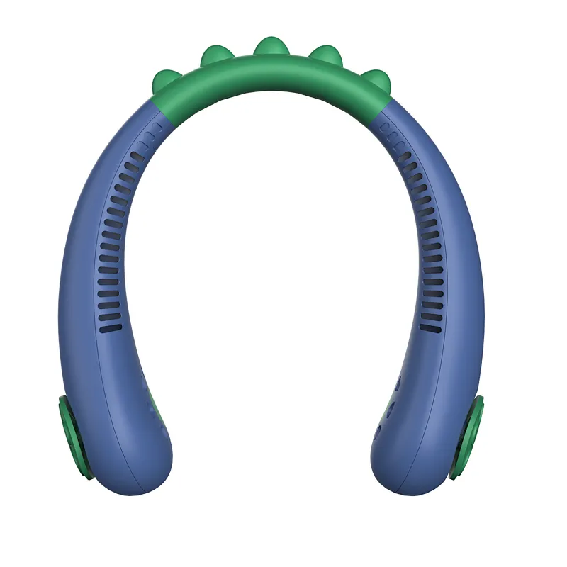 cooling fan bladeless Neckband hanging Cartoon Lazy children Neck fan