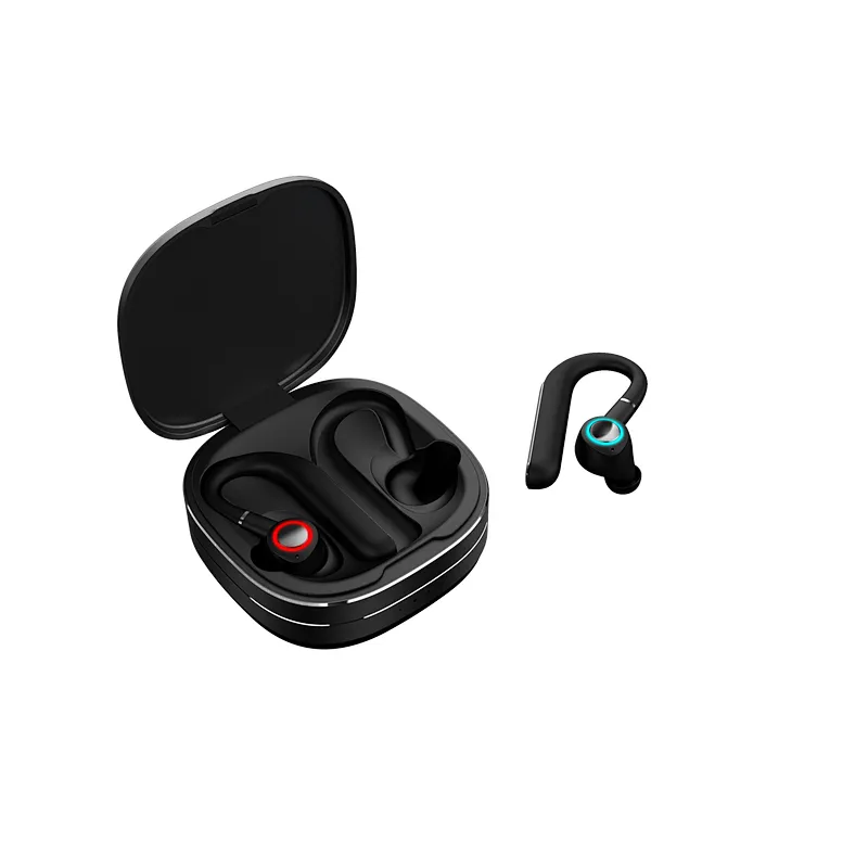 TWS Wireless Bluetooth 5.0 Earphones with Microphone touch control earhook