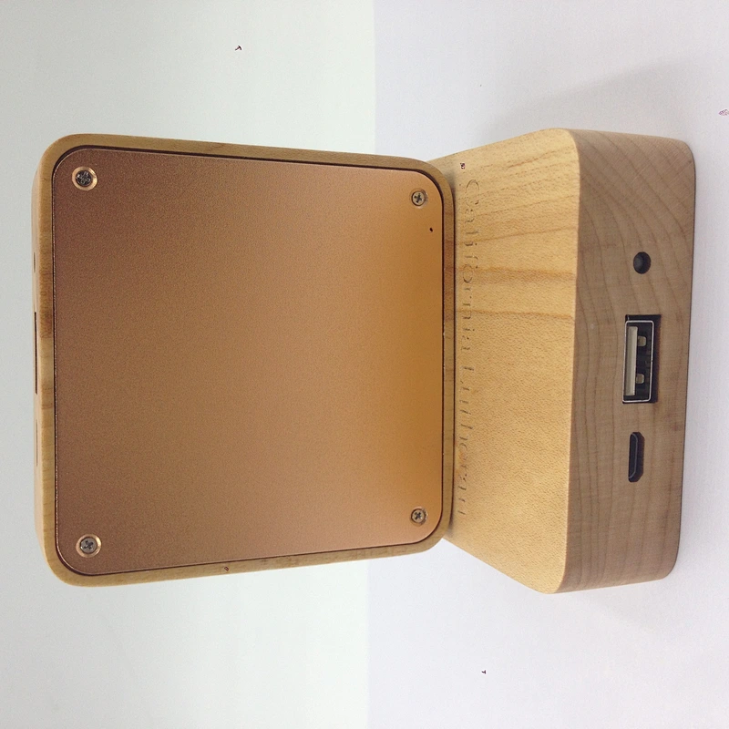 Ultra Thin Emergency Battery Charger Wood Grain Cube 5000mah power bank