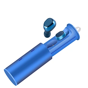 OEM Logo Wireless Cylinder Stick Stereo Push-pull Aluminum alloy TWS Bluetooth Earphone Earbuds