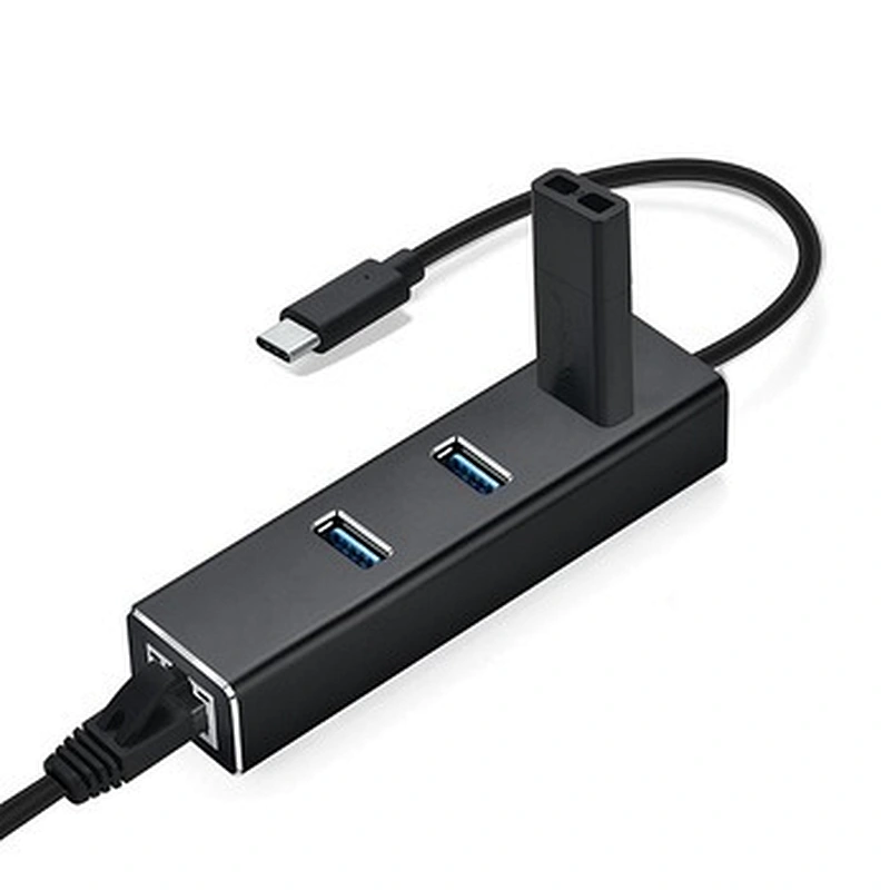 Wholesale Por Hub Network Adapter Aluminum Superspeed USB 3.1 Type C Hub