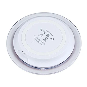 promotion gift Mini portable thin Smart phone Round QI Q6 Wireless Charger