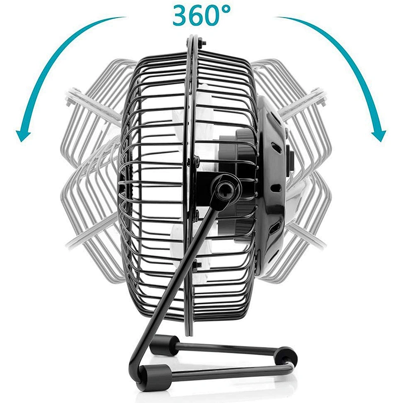 4 Inch Mini Desk USB Fan Aluminum Blades Air Cooling Desk Fan