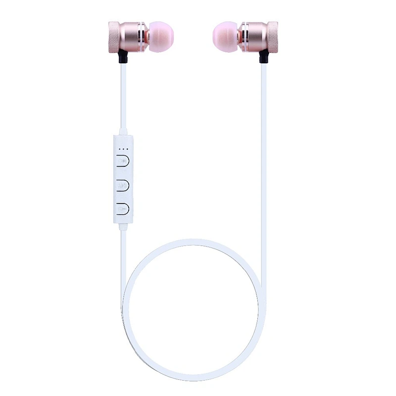 EVA CASE in ear microphone wireless metal magnetic earphones