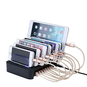 For Cell Phone Tablet 8 Ports Fast Charging USB Charging Station