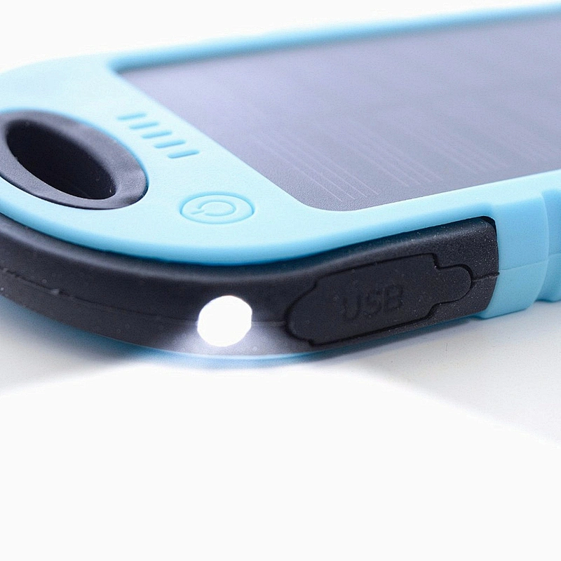 Two USB Portable Waterproof Solar Powerbank 4000mah