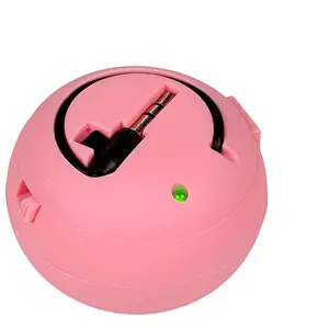 Round Small USB Portable Music Player Vibration Round Spherical Bluetooth BT Foldable Hamburger Mini Wireless Speaker