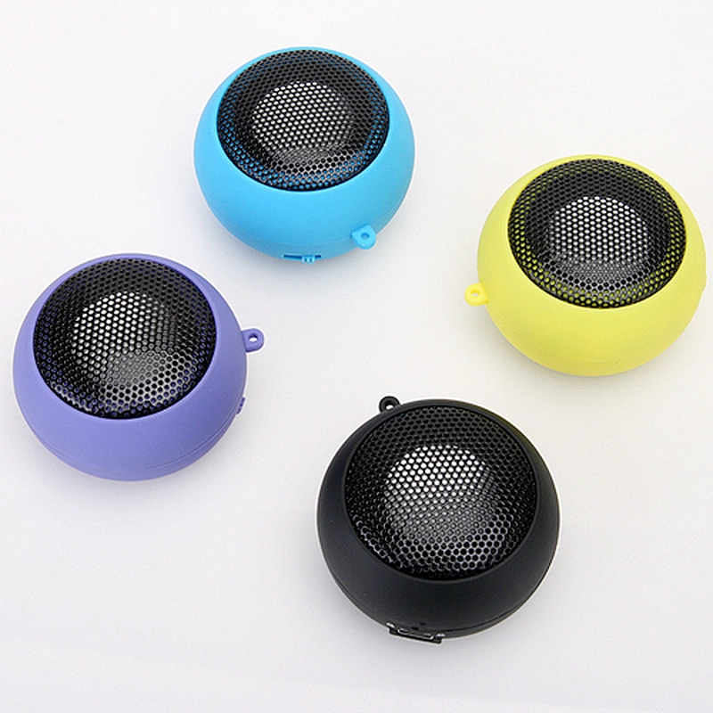 Promotion gift cheap portable mini hamburger wired speaker